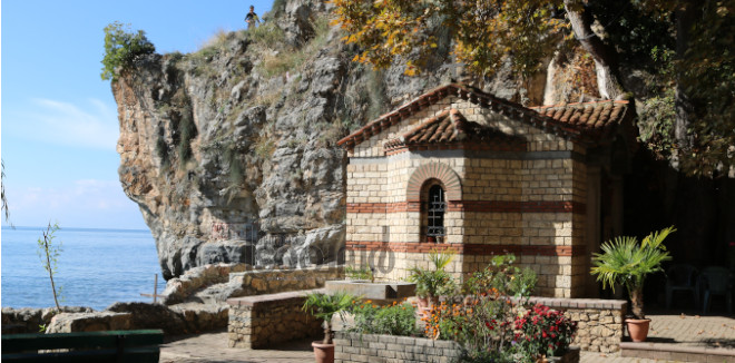 6.The cave church under the cliff below St John of Kaneo